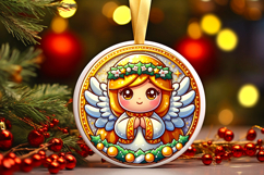 Round Christmass Ornament PNG Product Image 1