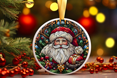 Round Christmass Ornament PNG Product Image 1