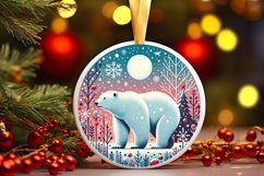 Round Christmas Ornament Sublimation|Clipart Product Image 1