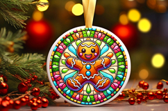Round Christmass Ornament PNG Product Image 1