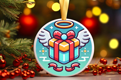 Round Christmass Ornament PNG Product Image 1
