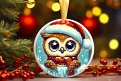 Round Christmass Ornament PNG Product Image 1