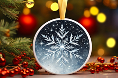 Round Christmass Ornament PNG Product Image 1