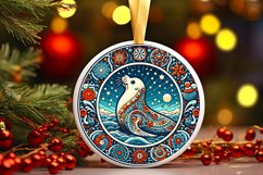 Round Christmas Ornament Sublimation|Clipart Product Image 1