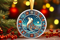 Round Christmass Ornament PNG Product Image 1