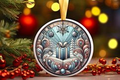 Round Christmas Ornament Sublimation|Clipart Product Image 1