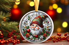Round Christmass Ornament PNG Product Image 1