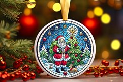 Round Christmas Ornament Sublimation|Clipart Product Image 1