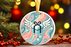 Round Christmass Ornament PNG Product Image 1