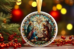Round Christmas Ornament Sublimation|Clipart Product Image 1