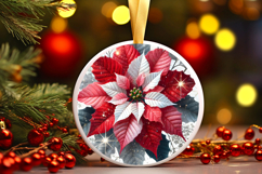 Round Christmass Ornament PNG Product Image 1
