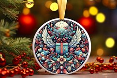 Round Christmas Ornament Sublimation|Clipart Product Image 1