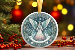 Round Christmass Ornament PNG Product Image 1