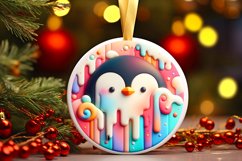 Round Christmas Ornament Sublimation|Clipart Product Image 1