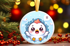 Round Christmass Ornament PNG Product Image 1