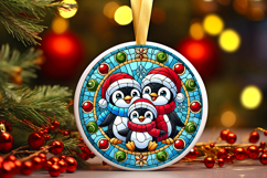 Round Christmass Ornament PNG Product Image 1