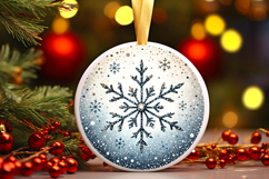 Round Christmass Ornament PNG Product Image 1