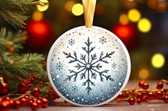 Round Christmas Ornament Sublimation|Clipart Product Image 1