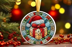 Round Christmas Ornament Sublimation|Clipart Product Image 1