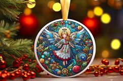 Round Christmass Ornament PNG Product Image 1