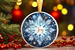 Round Christmas Ornament Sublimation|Clipart Product Image 1