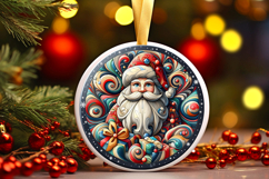 Round Christmass Ornament PNG Product Image 1