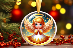 Round Christmass Ornament PNG Product Image 1