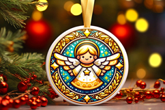 Round Christmass Ornament PNG Product Image 1