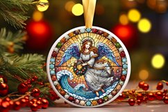 Round Christmas Ornament Sublimation|Clipart Product Image 1