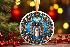 Round Christmass Ornament PNG Product Image 1