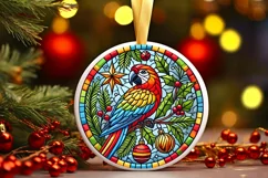Round Christmas Ornament Sublimation|Clipart Product Image 1