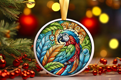 Round Christmass Ornament PNG Product Image 1