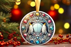 Round Christmas Ornament Sublimation|Clipart Product Image 1