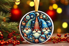 Round Christmass Ornament PNG Product Image 1