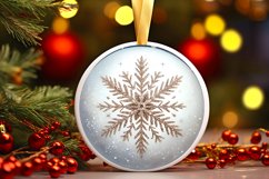 Round Christmas Ornament Sublimation|Clipart Product Image 3