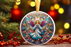 Round Christmass Ornament PNG Product Image 1