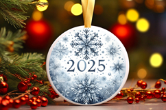 Round Christmass Ornament PNG Product Image 1