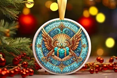 Round Christmas Ornament Sublimation|Clipart Product Image 2