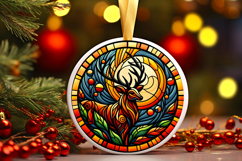 Round Christmass Ornament PNG Product Image 1