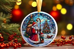Round Christmas Ornament Sublimation|Clipart Product Image 1