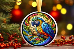 Round Christmass Ornament PNG Product Image 1