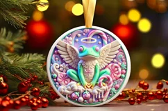 Round Christmas Ornament Sublimation|Clipart Product Image 2