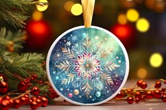 Round Christmas Ornament Sublimation|Clipart Product Image 3