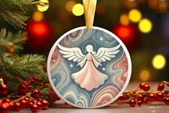 Round Christmas Ornament Sublimation|Clipart Product Image 2