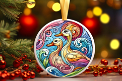 Round Christmass Ornament PNG Product Image 1