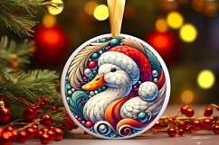 Round Christmas Ornament Sublimation|Clipart Product Image 1