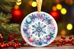 Round Christmas Ornament Sublimation|Clipart Product Image 2