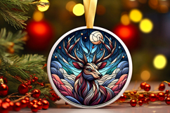Round Christmass Ornament PNG Product Image 1