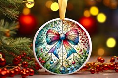 Round Christmas Ornament Sublimation|Clipart Product Image 1