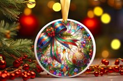 Round Christmas Ornament Sublimation|Clipart Product Image 1